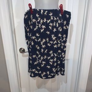 Lane Bryant Plus Size Navy Floral Print Skirt NWOT